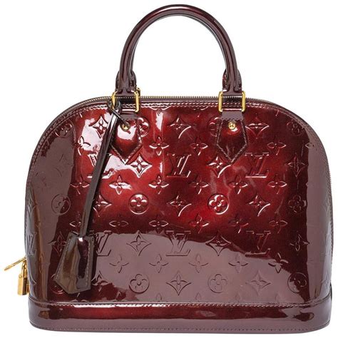 louis vuitton amarante monogram vernis alma pm bag|alma bb monogram vernis leather.